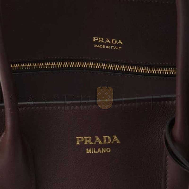 PRADA LARGE LEATHER TOTE BAG 1BG571 (38*24.5*18cm)